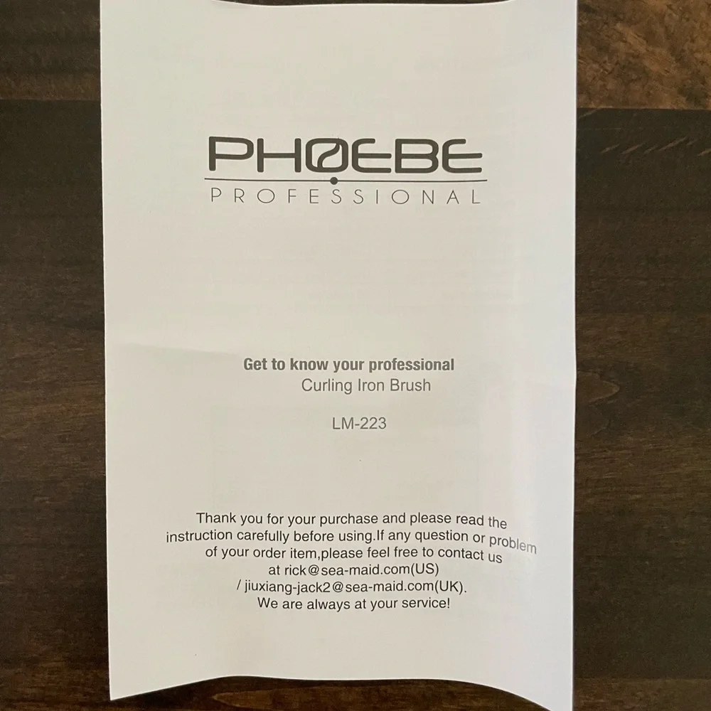 PHOEBE Curling Iron Brush